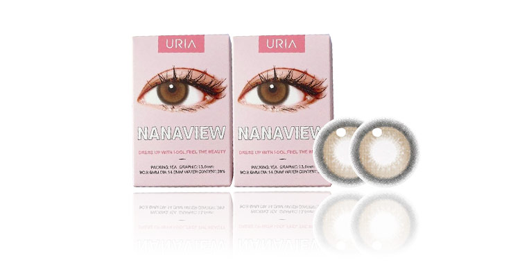 idol lens,nanaview,nanaview cocoa brown,korean colored contacts