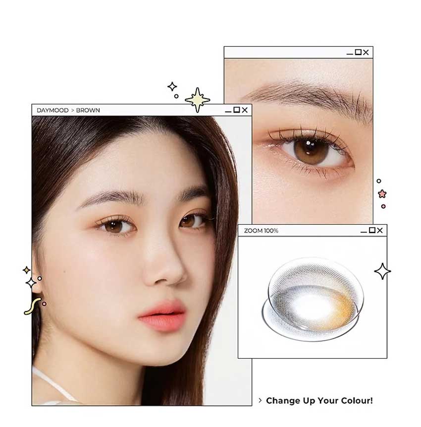  queenslens, queencontacts,olola,1day,brown,browncontacts,sns, colored contact lense