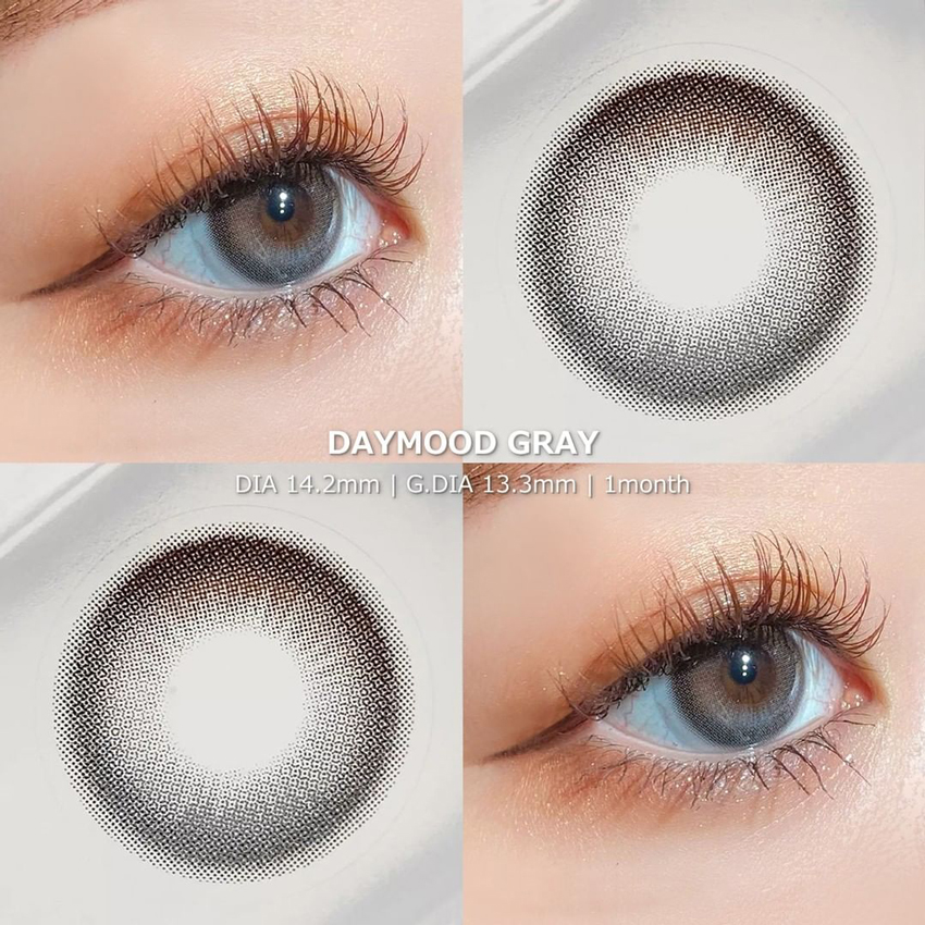 queenslens, olola, daymood, popular Korean, colored contacts, gray, popular makeup