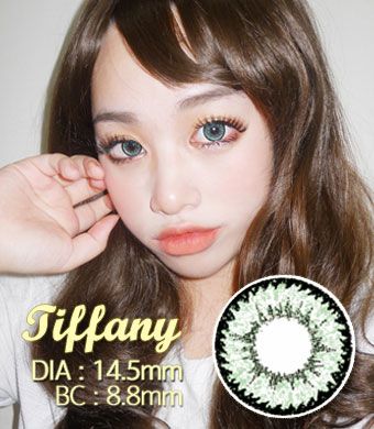<FONT COLOR="4697f2"> [ Lucky! ¥990]</FONT>【１年カラコン】 Tiffany(Z12) Green / 1209</BR>