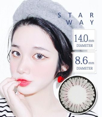 <FONT COLOR="4697f2"> [ Lucky! ¥990]</FONT>【１年カラコン】スターウェイ Star Way GRAY / 1347 </BR>