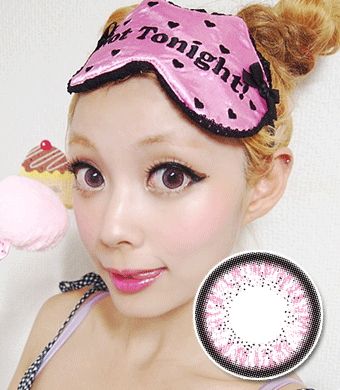 <FONT COLOR="4697f2"> [ Lucky! ¥990]</FONT>【量産型カラコン】 Skinny Hazle Pink / 161</BR>