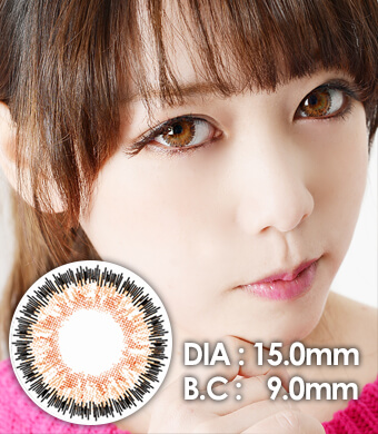 <FONT COLOR="4697f2"> [Lucky ¥990]</FONT>Mega Big【１年カラコン】 Serena Brown 15mm / 245</BR>