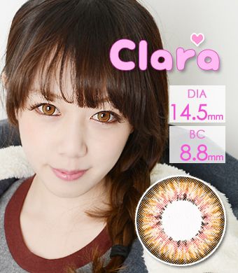 人気<FONT COLOR="4697f2"> [ Lucky! ¥990]</FONT> 【１年カラコン】 Clara Brown / 240</BR>