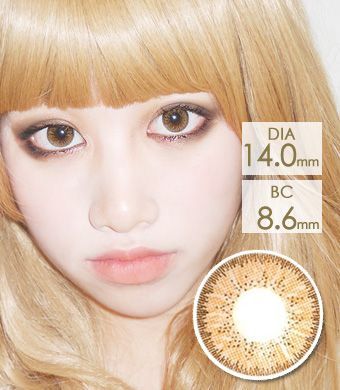 <FONT COLOR="4697f2"> [ Lucky! ¥990]</FONT>人気☆ちゅるんカラコン☆【１年カラコン】 Bling Bling GBT Brown / 1232</BR>