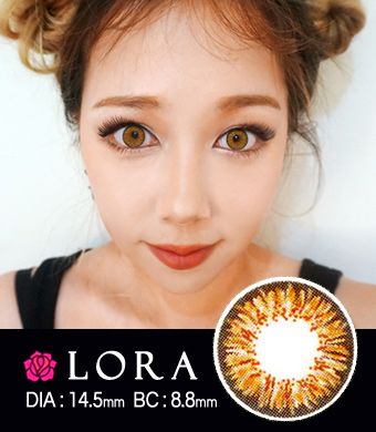 <FONT COLOR="4697f2"> [ Lucky! ¥990]</FONT>【１年カラコン】 Lora MS  Brown/ 1447  </BR> 