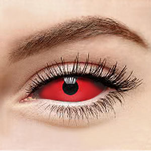 コスプレカラコン【全眼カラコン2枚】 Demon Lucifer Red Sclera スクレラレンズ  2211 / 22mm / 1491