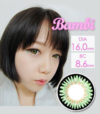 高発色 【１年カラコン】 VASSEN Bambi Green / 979</BR>