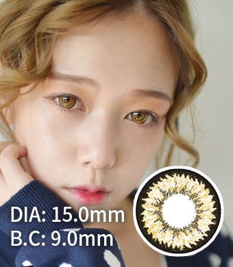 ★人気NO.1! ULTRA BIG <FONT COLOR="4697f2"> [ Lucky! ¥990]</FONT>【１年カラコン】 Daisy  K17  Brown / 711</BR>