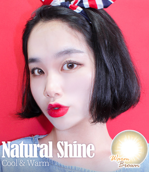 色素の薄い瞳<FONT COLOR="4697f2"> [ Lucky! ¥990]</FONT> Natural Shine Warm Brown / 1535<br>