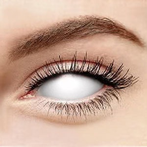 最高品質コスプレカラコン【全眼カラコン2枚】 White Zombie Sclera 2227 / 22mm / 1488