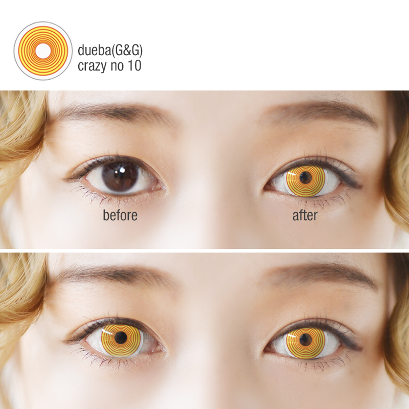 /dueba(G&G)社/NO 10 crazyカラコン/14.5mm/ コスプレ用 カラコン/302