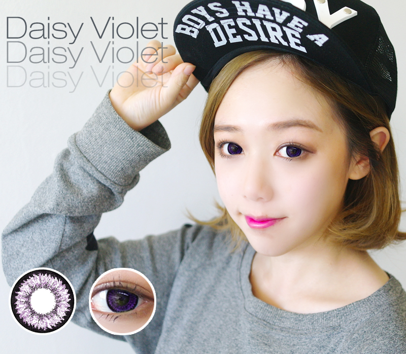 [バイオレット カラコン/VIOLET] デイジK17バイオレット Daisy  K17 Violet 15mm / 715