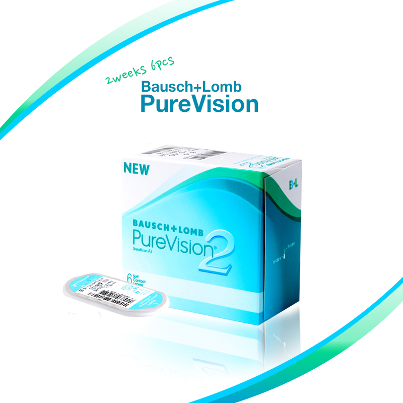 [２週レンズ/透明]  ピュアービジョン２ PureVision2 (1箱 6枚) /967