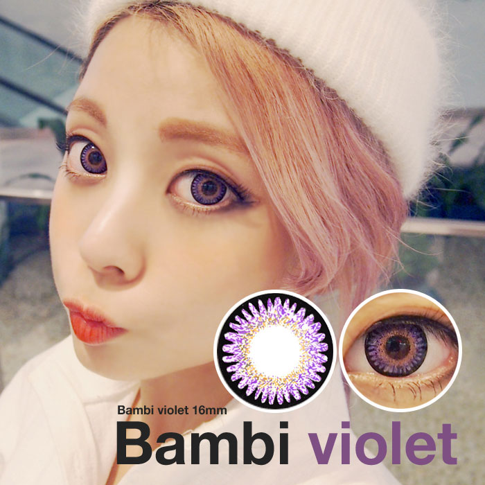 Vassen Bambi violet contact lenses 16mm/982