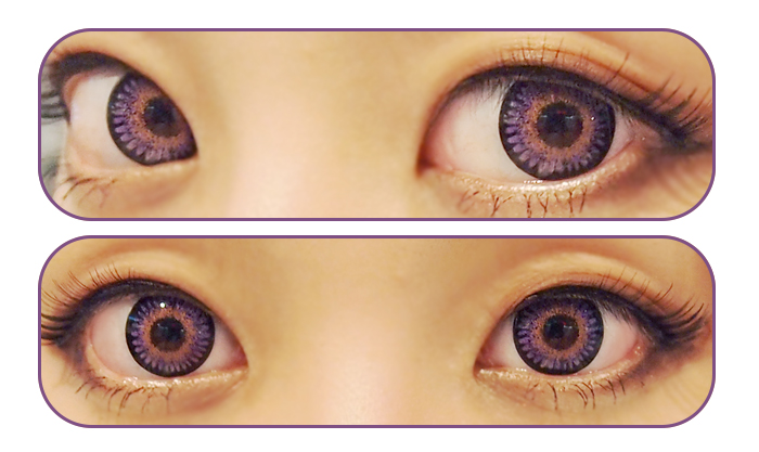 Vassen Bambi violet contact lenses 16mm/982