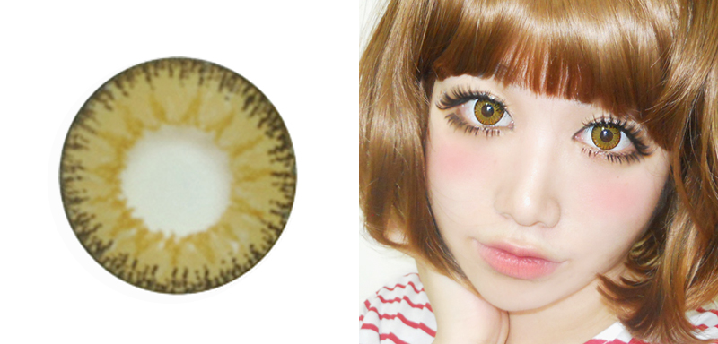 Dueba /JG27  barbie brown/14.5mm / 1119, 激安カラコン 