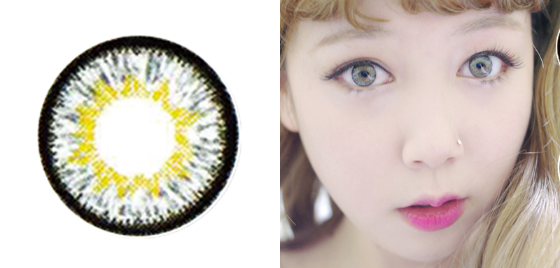 Dueba /D-TY  twinklestar gray /14.0mm /  1122 ,韓国カラコン 