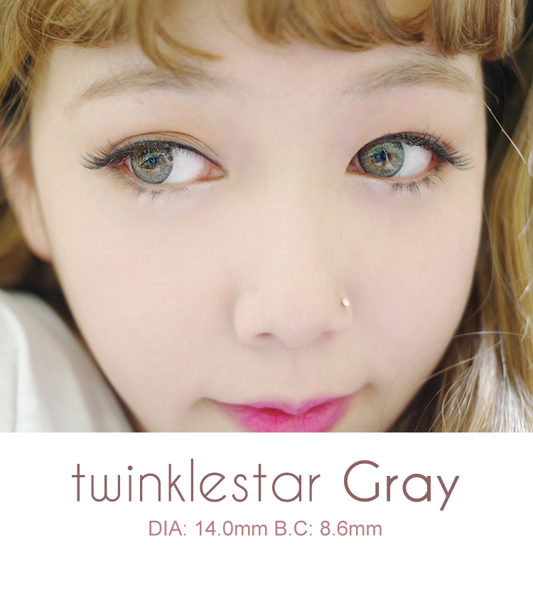 Dueba /D-TY  twinklestar gray /14.0mm /  1122 ,人気カラコン 