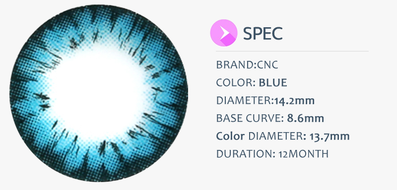 Avril (A132) Blue contacts,韓国カラコン