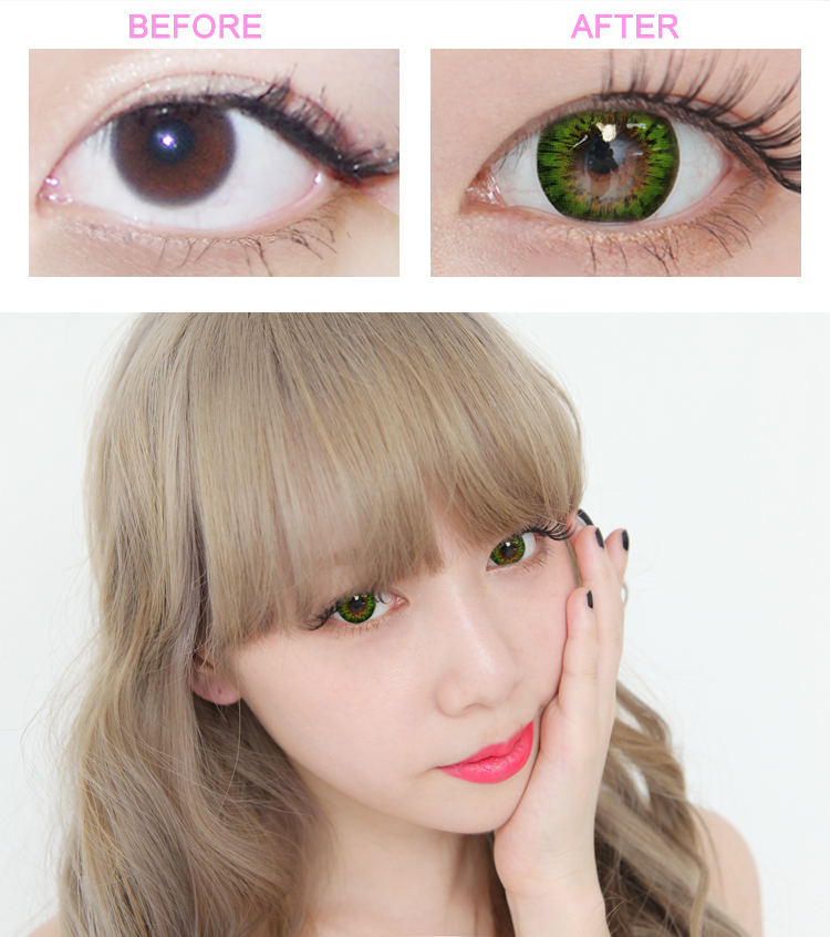 Avril (A132) Green contacts ,カラコン,カラコン韓国 