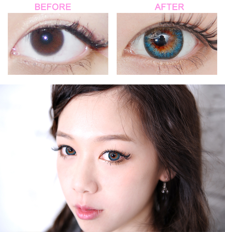 JeJe Blue toric contacts ,カラコン,カラコン韓国 