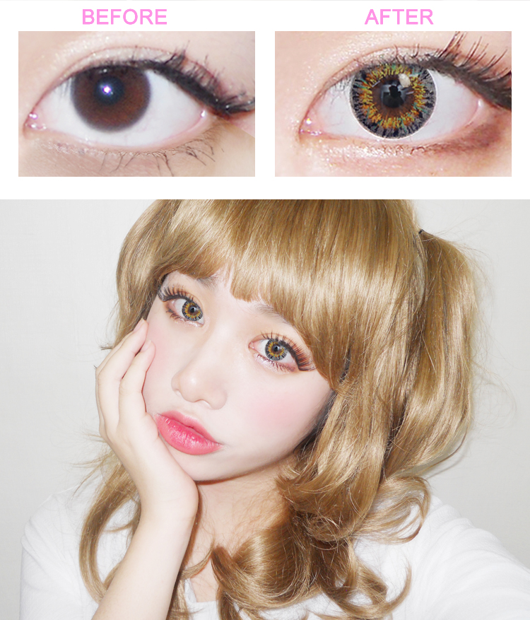 VILLEA Gray toric contacts ,カラコン,カラコン韓国 