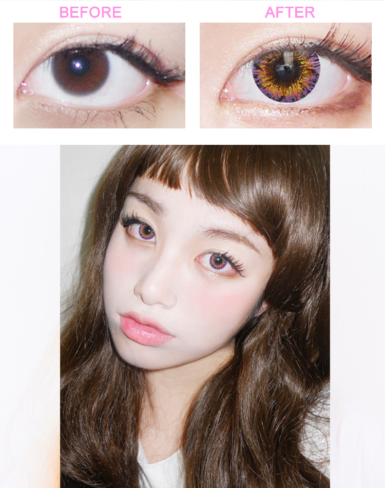 VILLEA Violet contacts ,カラコン,カラコン韓国 