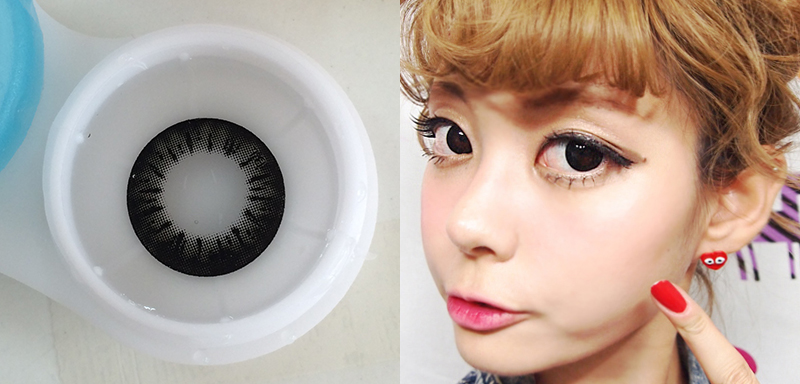 **E22 /14.5mm/ Bella ブラック Black/222, 激安カラコン