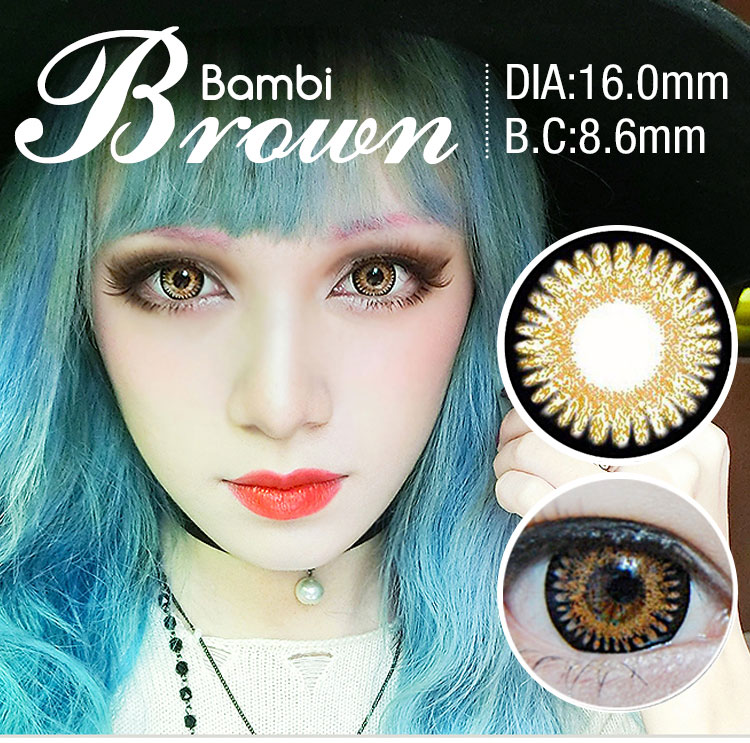 Vassen Bambi brown  16mm/977 contacts