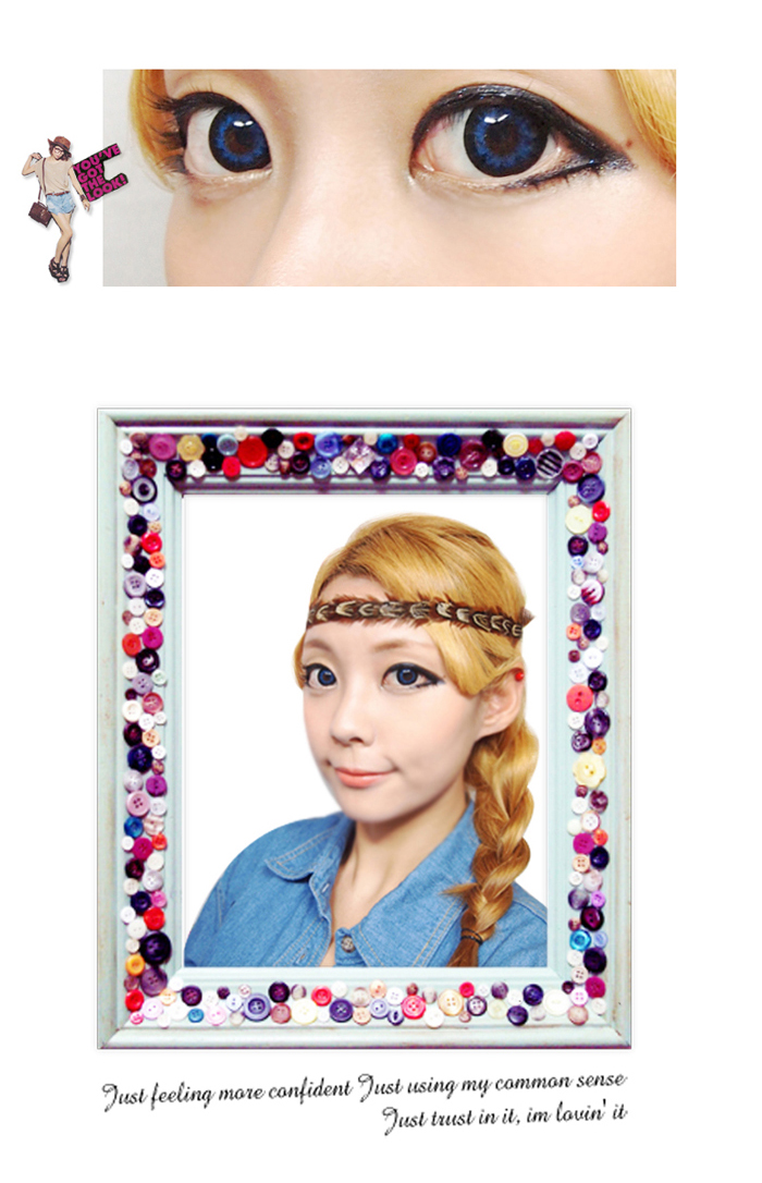 ブルー カラコン