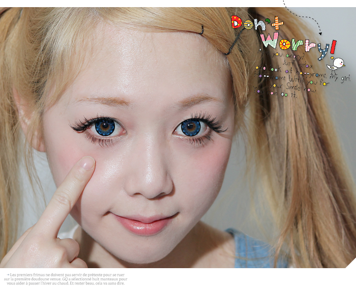 [dueba カラコン] to you ブルー カラコン ,dueba