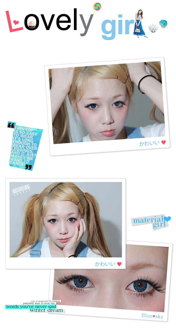 [dueba カラコン] to you ブルー カラコン ,dueba