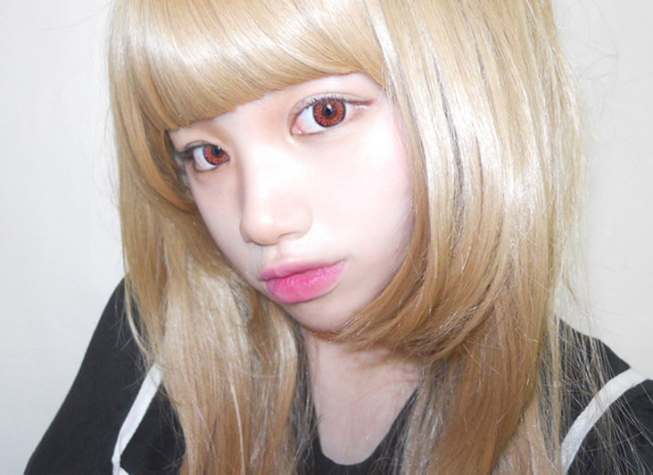 Bess (A133) PINK / colored contact lenses for Hyperopia