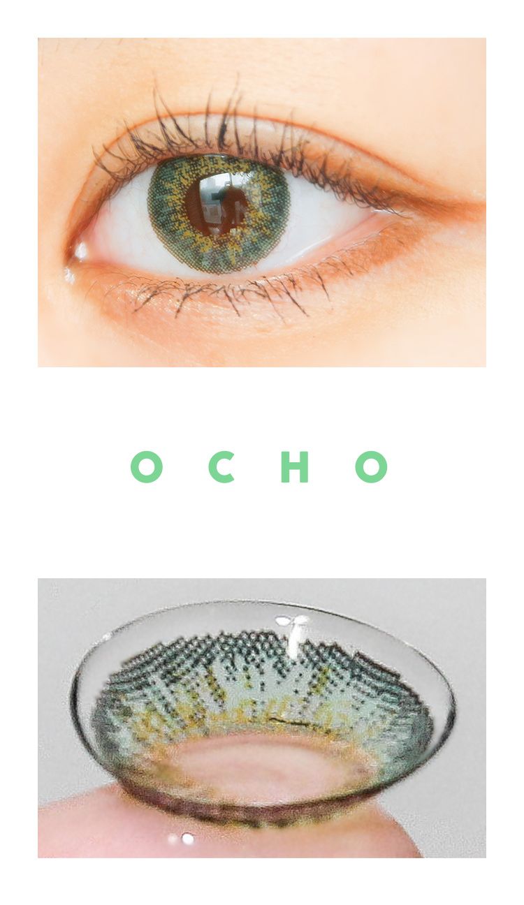 CNC / OCHO GREEN (Silicone Hydrogel) / natural contact lenses for Hyperopia