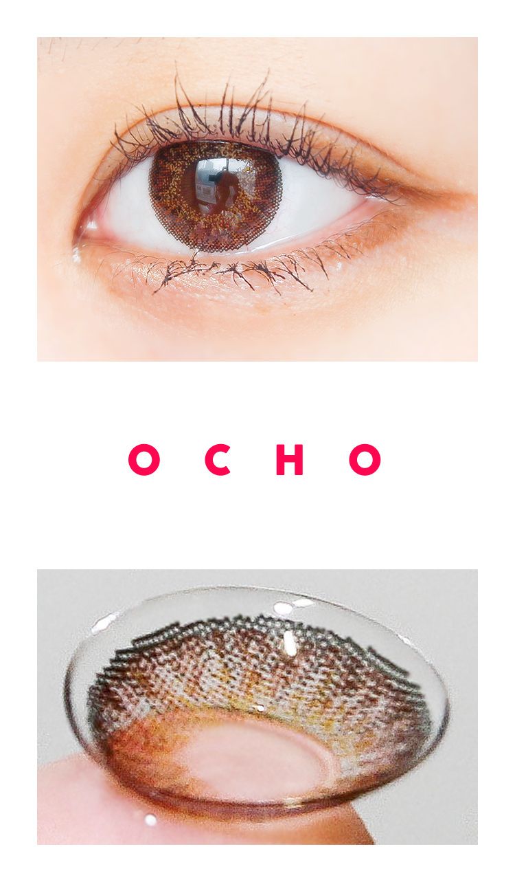 CNC / OCHO BROWN (Silicone Hydrogel) / natural contact lenses for Hyperopia