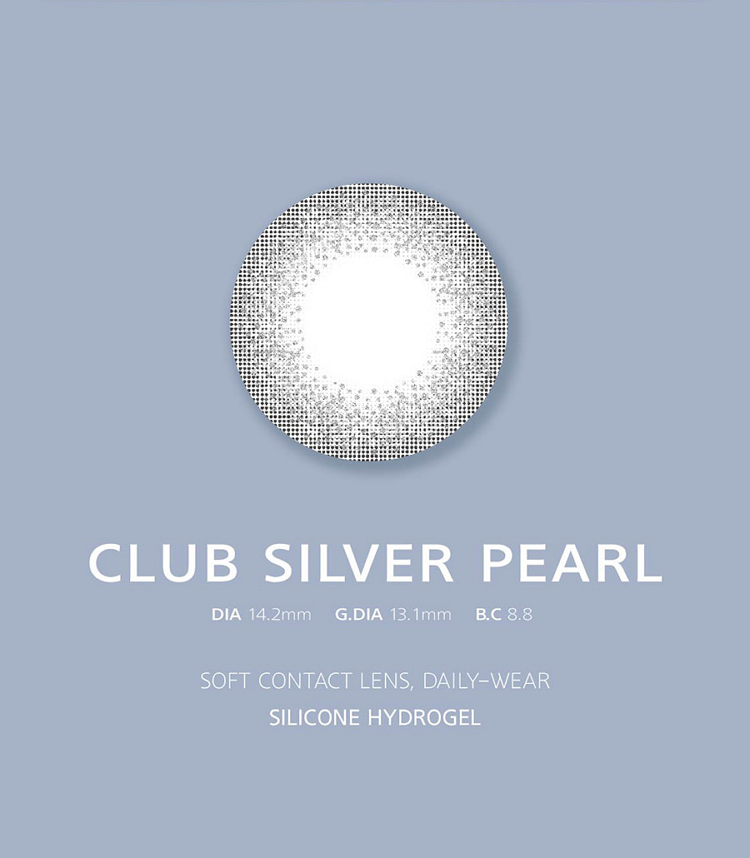 [1month] Club Silver Pearl / Silicone Hydrogel / 1466