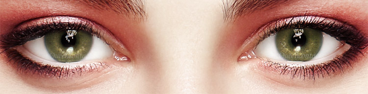 CREAMY RT15 GREEN - colored contacts for dark eyes