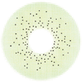 CREAMY RT15 GREEN - colored contacts for dark eyes