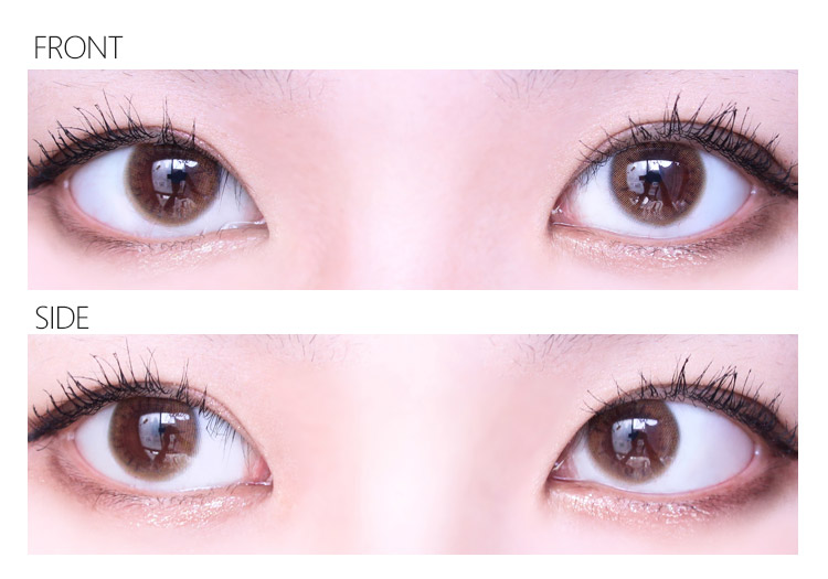 NATURAL SHINE / Most Natural BROWN Colored Contacts for Dark Brown Eyes