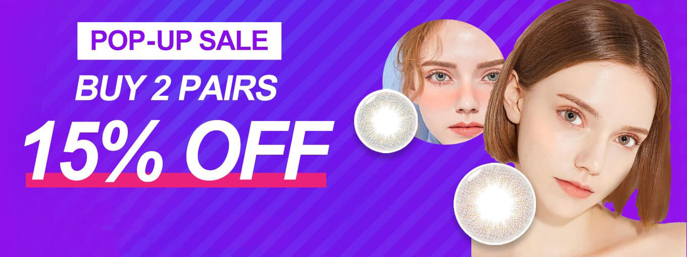 colored contacts popup sale event, Queencontacts
