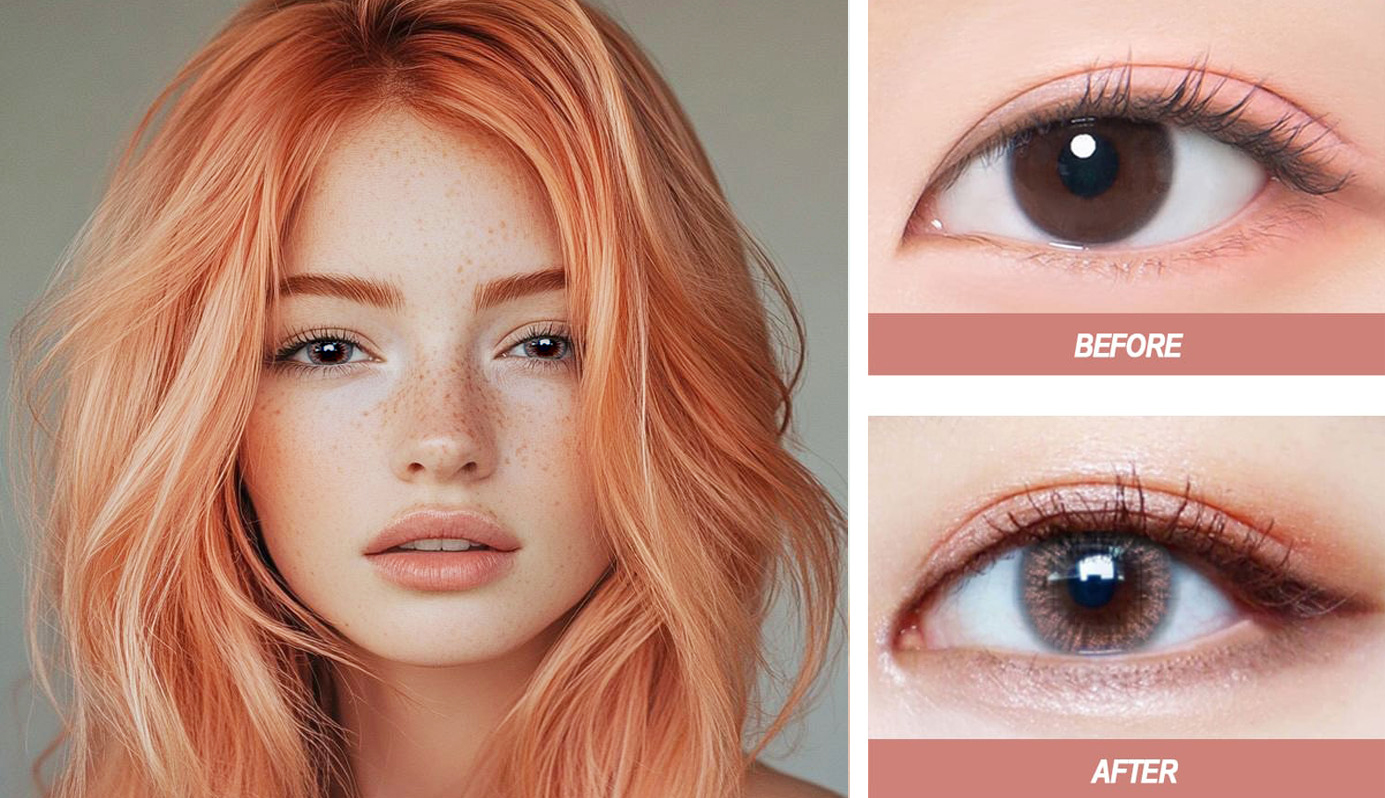 Toric colored contact lens image, Queen’s Lens