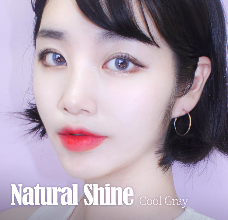 新着カラコン queenslens 韓国 人気カラコン おすすめ - Natural Shine Cool Gray