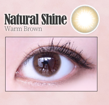 新着カラコン queenslens 韓国 人気カラコン おすすめ - Natural Shine Warm Brown