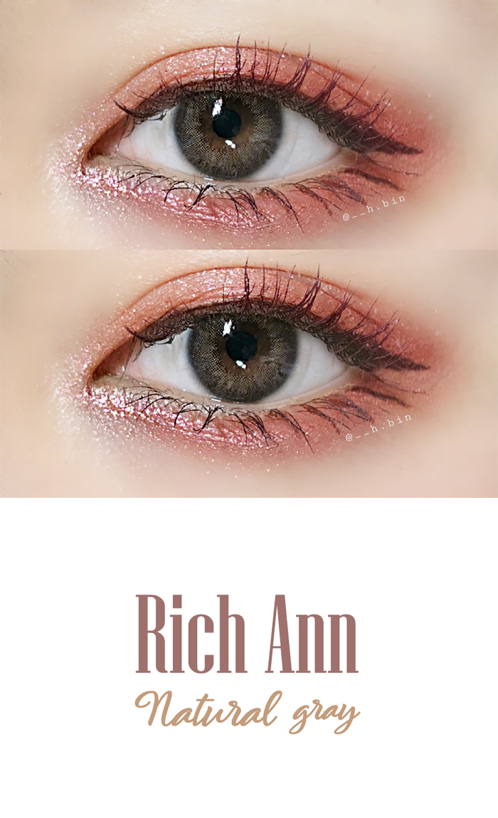 	[ワンデーレンズ/6枚入り] RICH ANN Natural Gray  / 1556