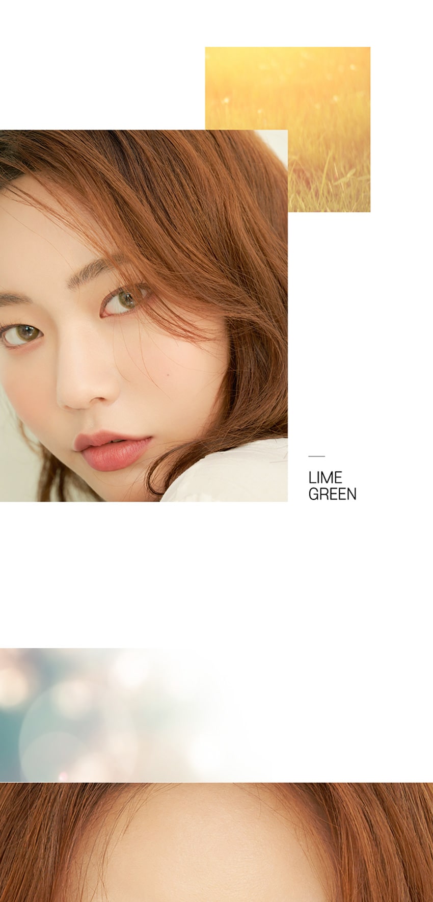 idol lens, korea popular colored contacts, desire lime green, queencontacts