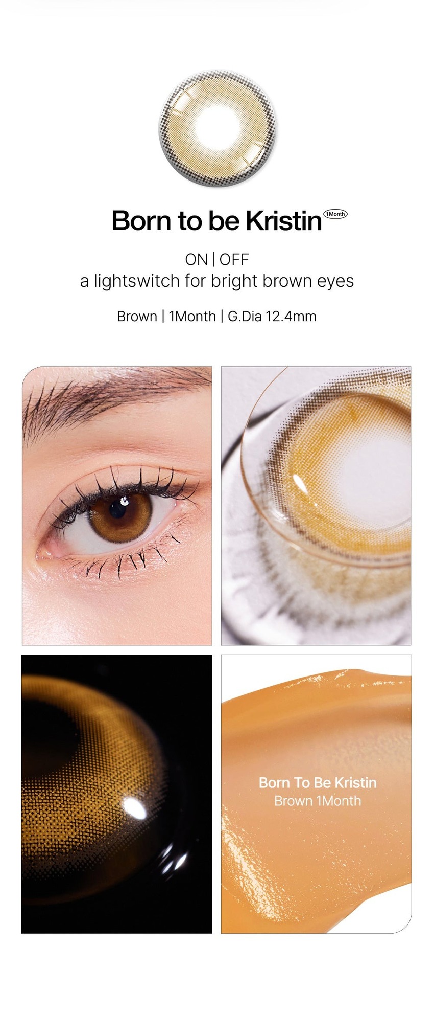 Jang Won-Young's Choice: Hapakristin's 1-Month Brown ColoredContact