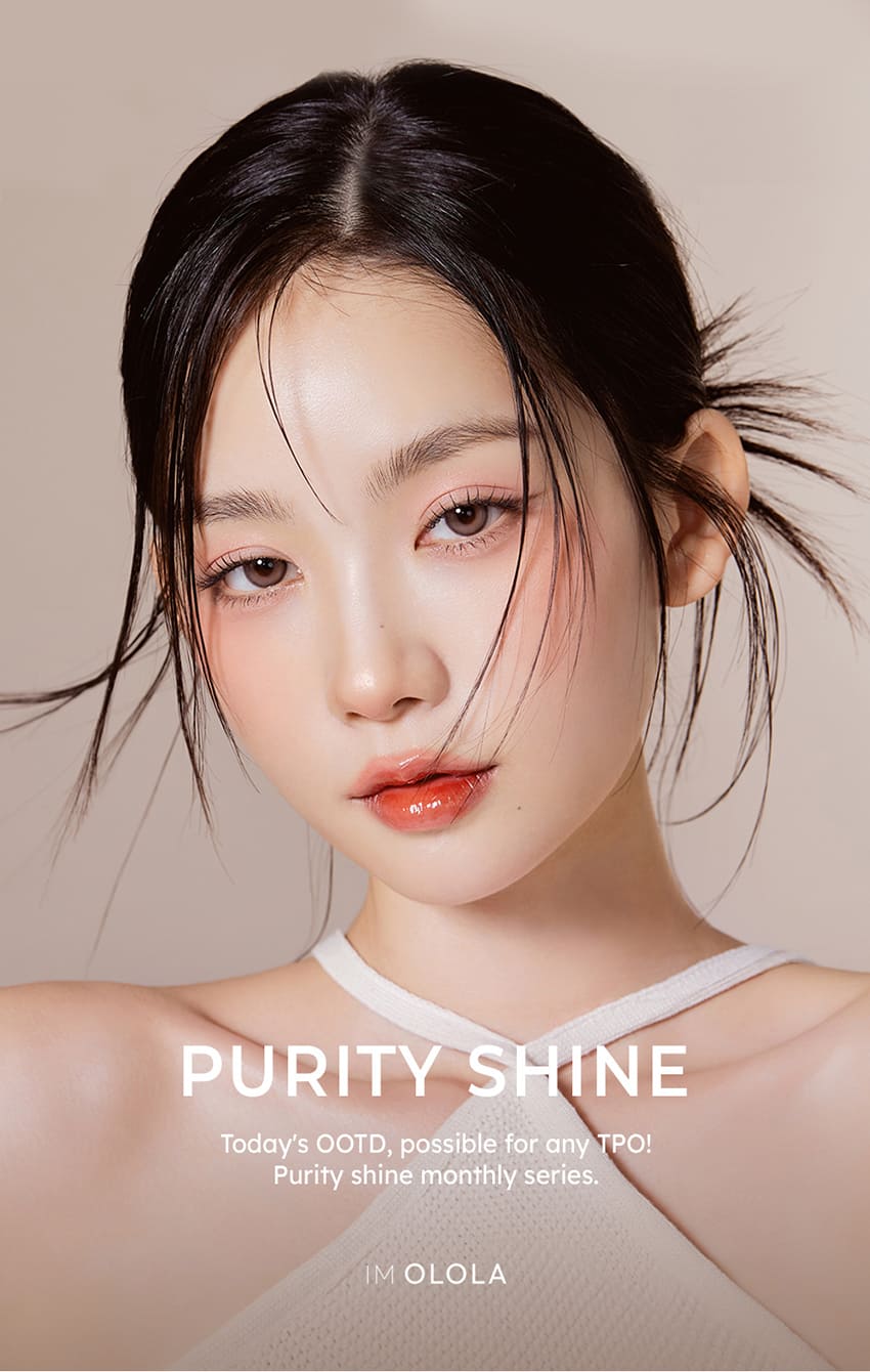 ピュアリティーシャインマンスリーモーブチョコ, OLOLAの人気ワンデーPURITY SHINEがついにマンスリー新作として登場! ナチュラルで透明感のある韓国の人気カラコンをお探しならおすすめ！, queenslens