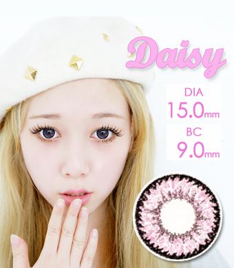ULTRA BIG<FONT COLOR="4697f2"> [ Lucky! ¥990]</FONT>【１年カラコン】 Daisy K17 Pink / 714</BR>