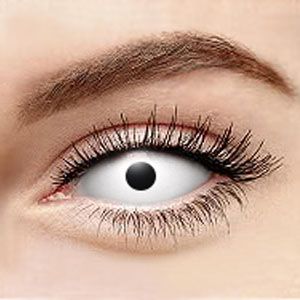 コスプレカラコン【全眼カラコン2枚】 Zombie White Sclera  2204 22mm / 1497